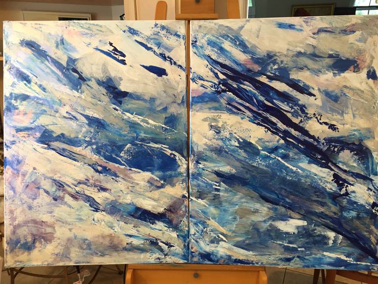 Original Abstract Expressionism Abstract Painting by Virginia Smith