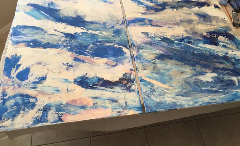 Original Abstract Expressionism Abstract Painting by Virginia Smith