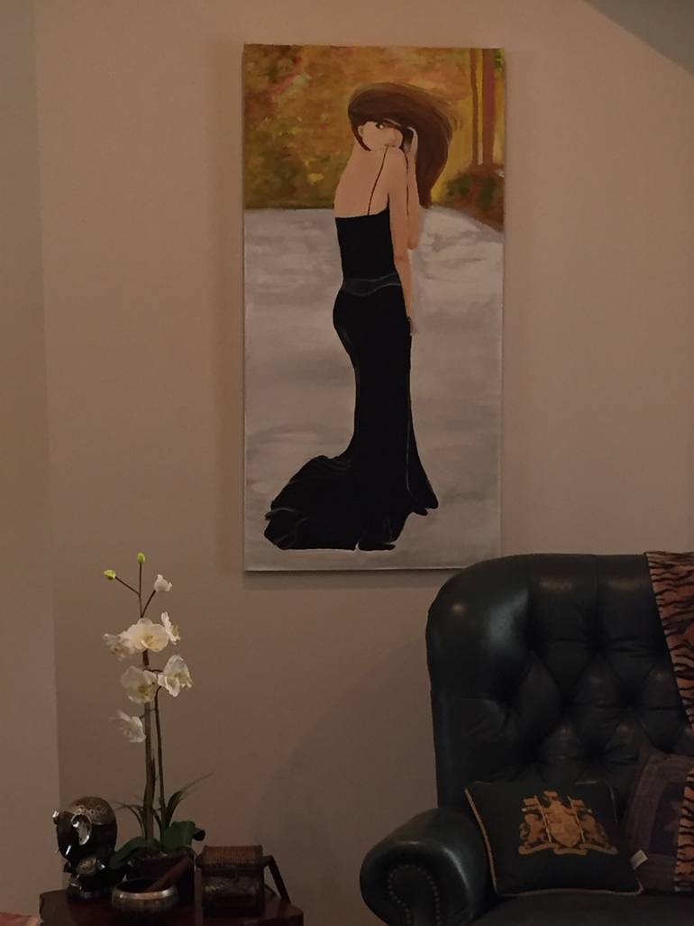 Original Expressionism Women Painting by Virginia Smith