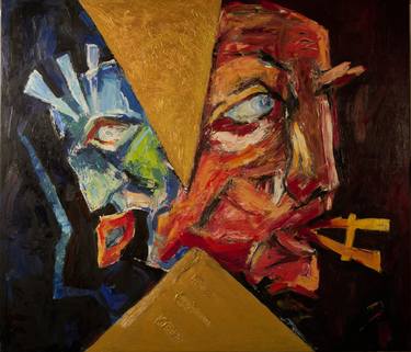 Original Expressionism People Paintings by Maciej Hoffman