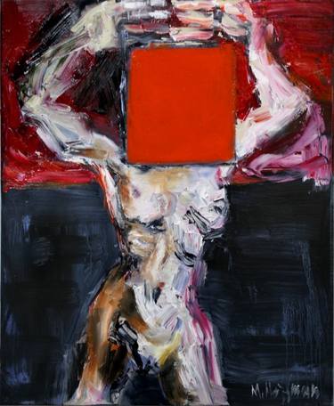Original Abstract Expressionism People Paintings by Maciej Hoffman