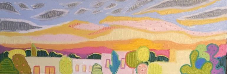 Original Landscape Painting by Jeff Ferst | Abstract Art on Canvas | As the Sun Sets