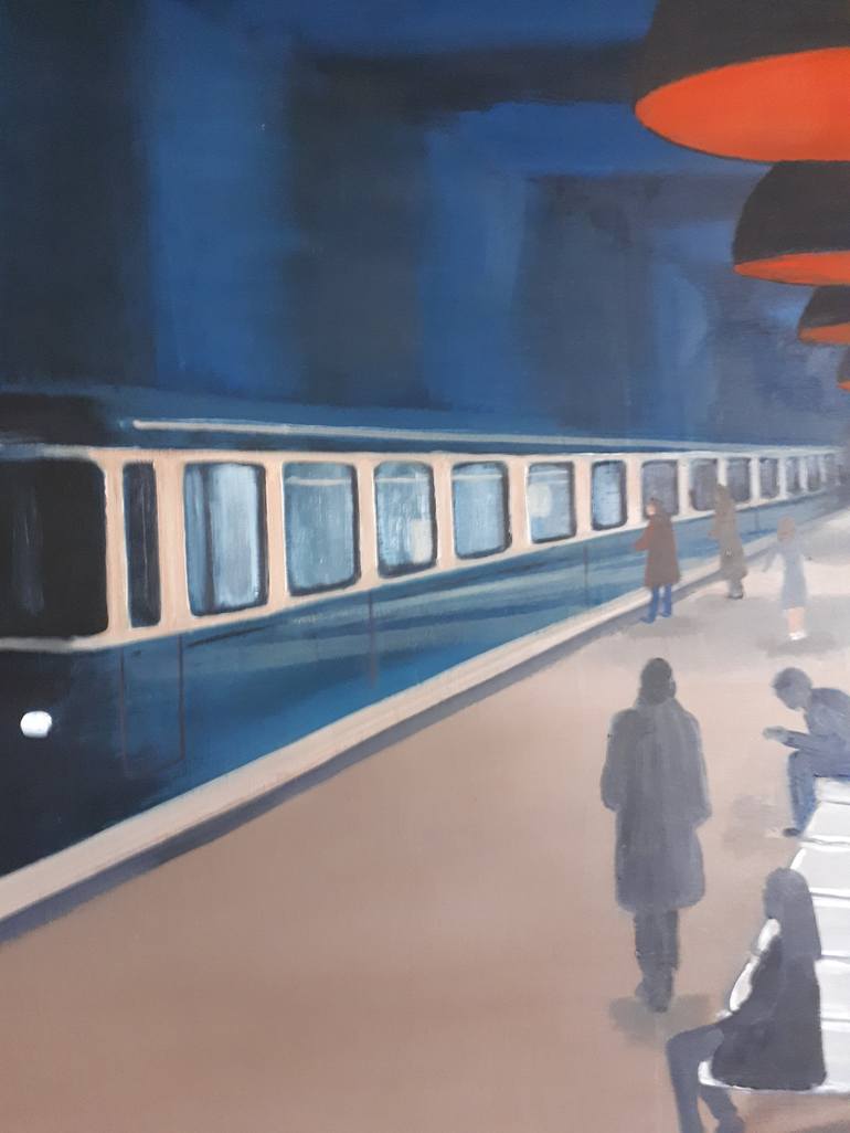 Original Realism Transportation Painting by Patricia GITENAY