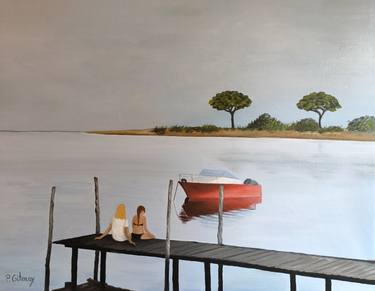 Original Realism Boat Paintings by Patricia GITENAY