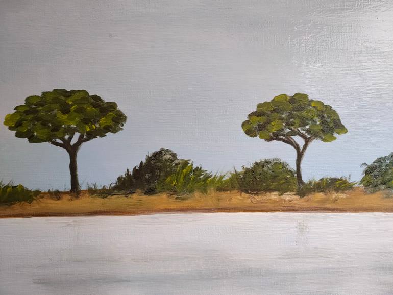 Original Realism Boat Painting by Patricia Gitenay