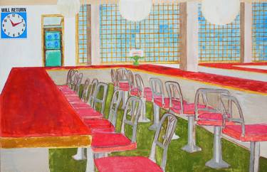 Print of Figurative Interiors Paintings by Bess Harris