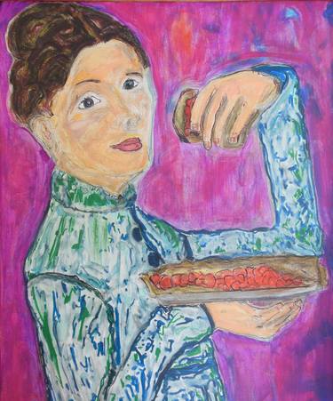 Original Figurative Cuisine Paintings by Bess Harris