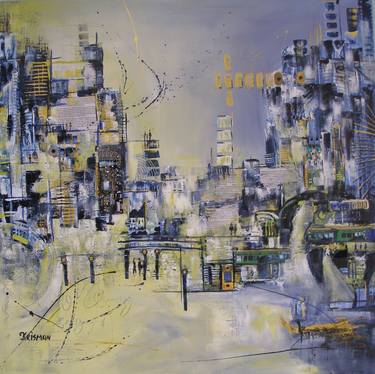 Print of Abstract Expressionism Cities Paintings by Christa Krisman