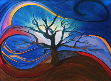 Original Abstract Tree Paintings by Christine Migala