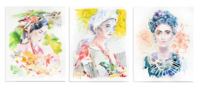 Original Figurative Pop Culture/Celebrity Painting by Maria Bejarano
