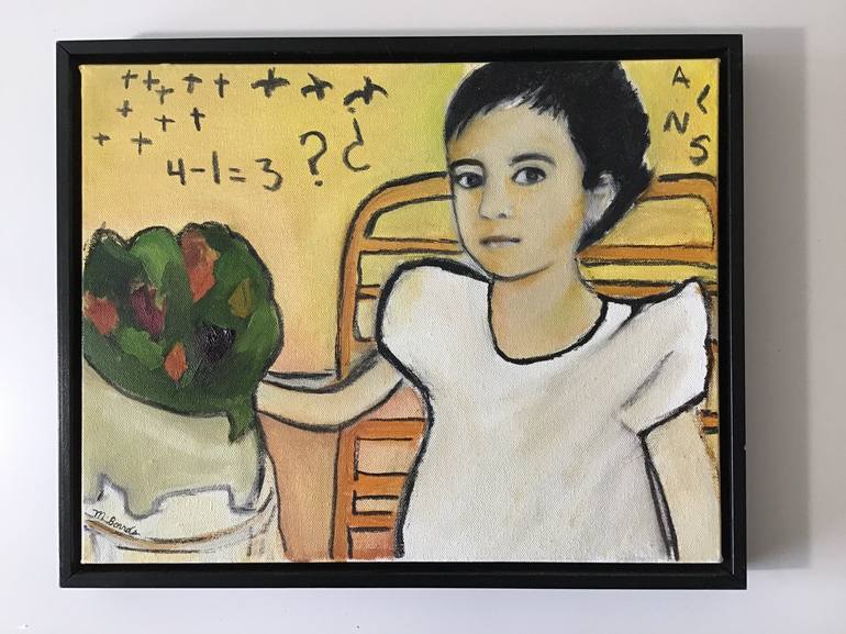 Original Expressionism Children Paintings by Mildred Borras