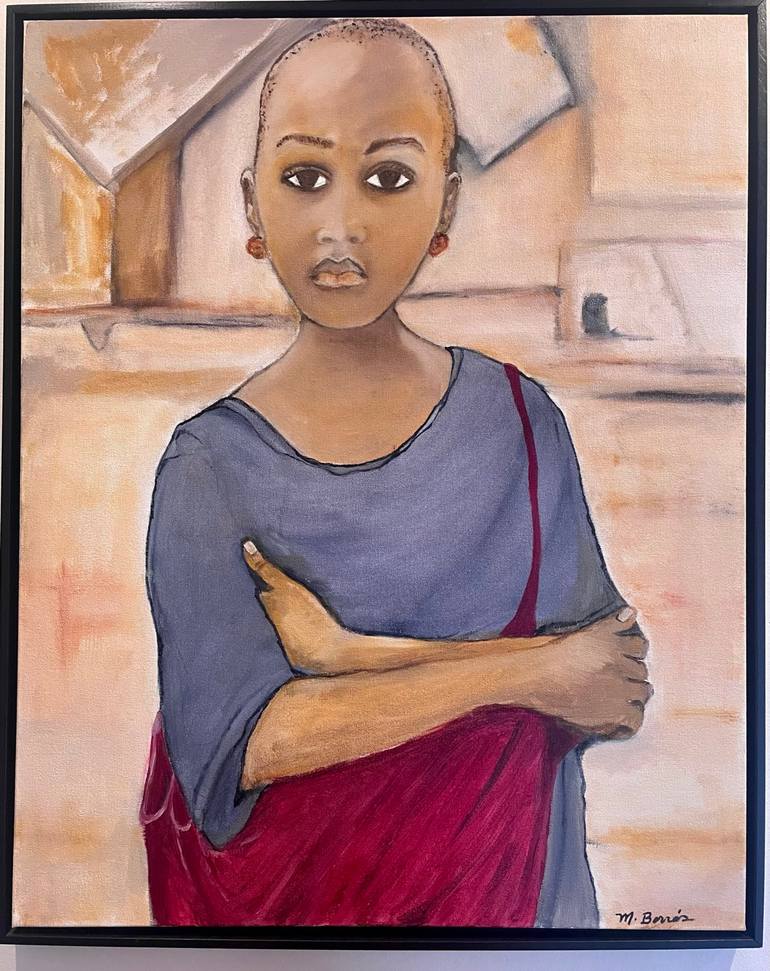 A GLIMPSE INTO MY WORLD Painting by Mildred Borras Saatchi Art