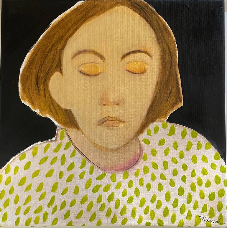 Original Expressionism Women Painting by Mildred Borras