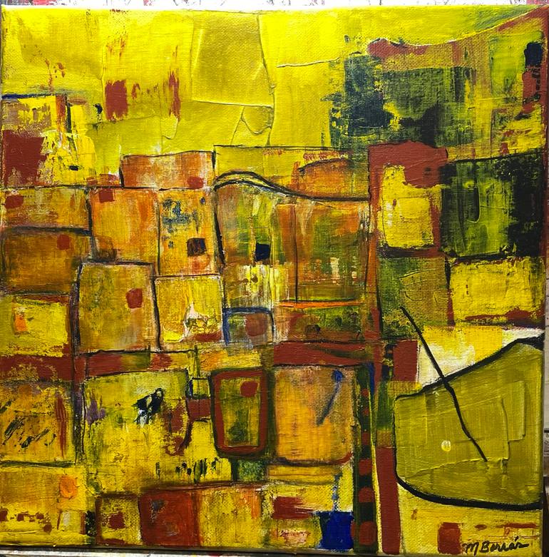 Original Abstract Expressionism Abstract Painting by Mildred Borras