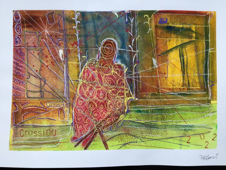 CROSSING Painting by Mildred Borras Saatchi Art