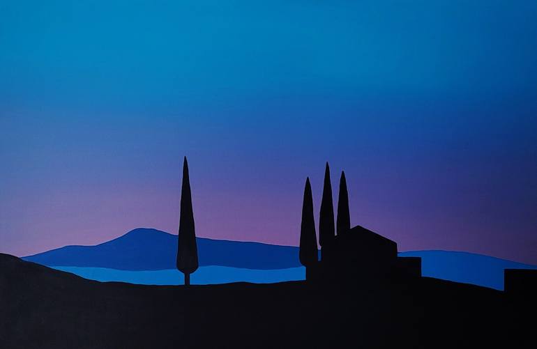 Original Minimalism Landscape Paintings by Jacek Malinowski