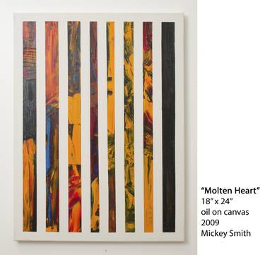 Original Fine Art Abstract Paintings by Mickey Smith