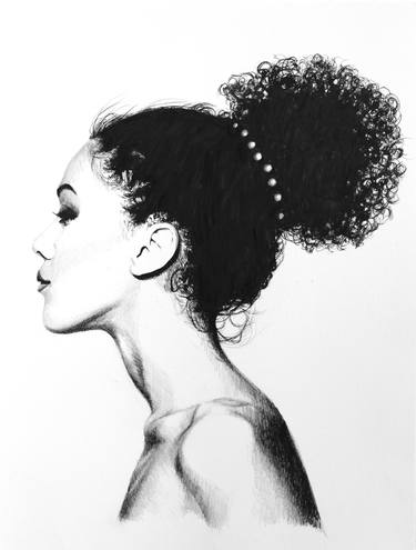 Original Figurative Women Drawings by Cindy Press