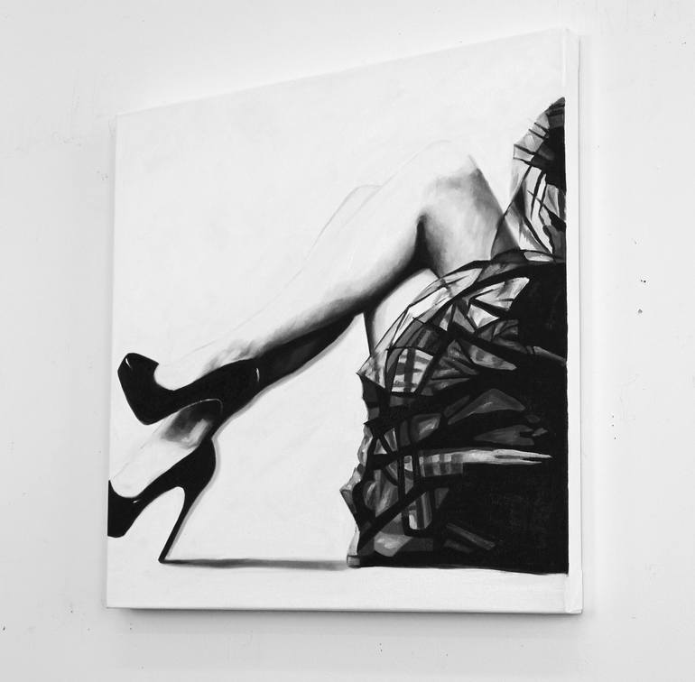 Original Black & White Fashion Painting by Cindy Press