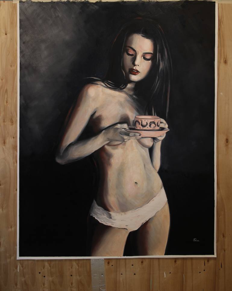 Original Figurative Women Painting by Cindy Press