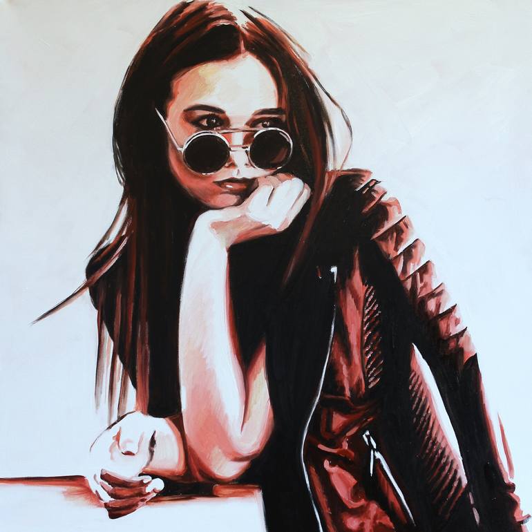 Original Figurative Portrait Paintings by Cindy Press