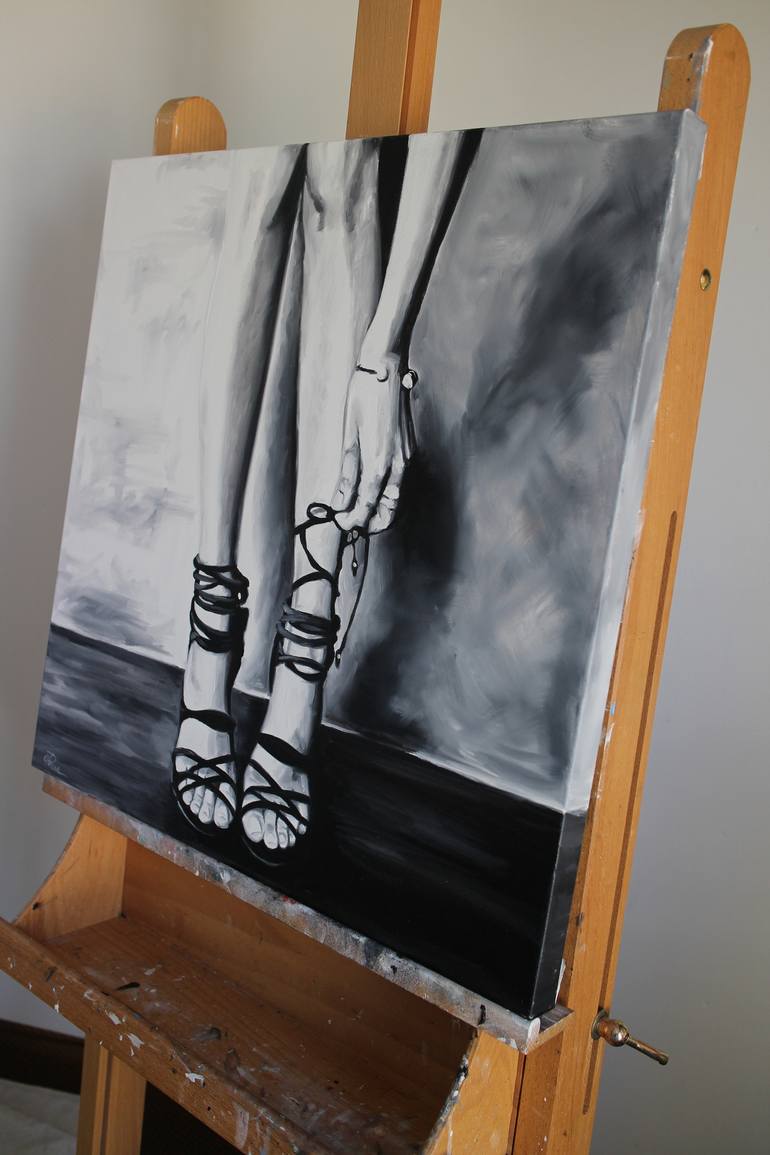 Original Figurative Fashion Painting by Cindy Press