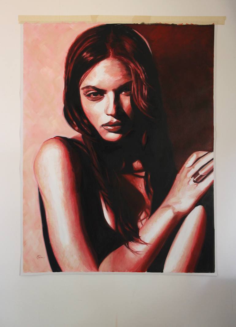 Original Figurative People Painting by Cindy Press