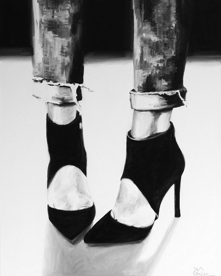 Original Figurative Fashion Paintings by Cindy Press