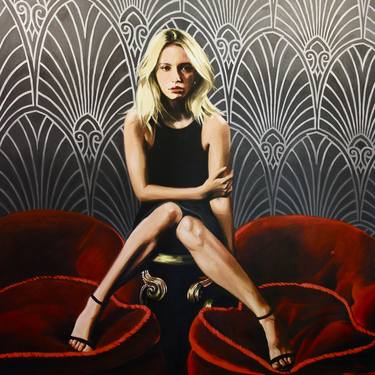 Original Figurative Women Paintings by Cindy Press