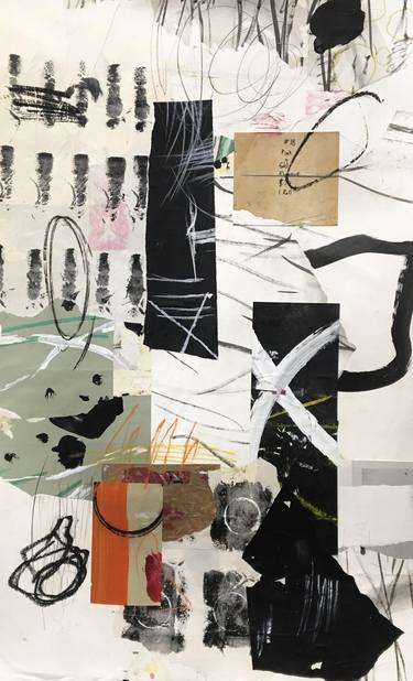 Original Abstract Expressionism Abstract Mixed Media by Carl Heyward