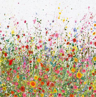 Original Impressionism Floral Printmaking by Yvonne Coomber