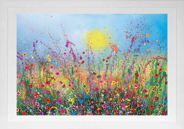 Original Impressionism Floral Printmaking by Yvonne Coomber