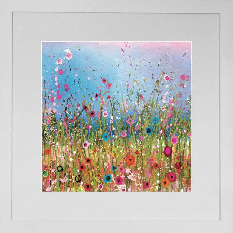 Original Impressionism Floral Printmaking by Yvonne Coomber