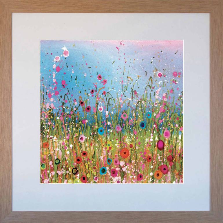 Original Impressionism Floral Printmaking by Yvonne Coomber