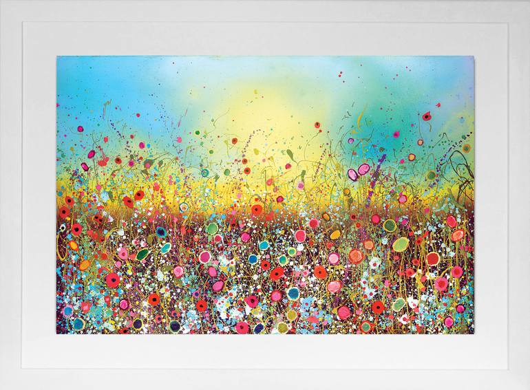 Original Impressionism Floral Printmaking by Yvonne Coomber