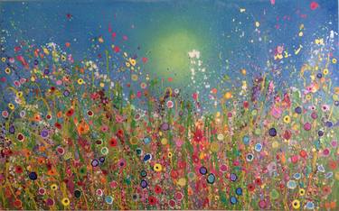 Original Abstract Floral Paintings by Yvonne Coomber