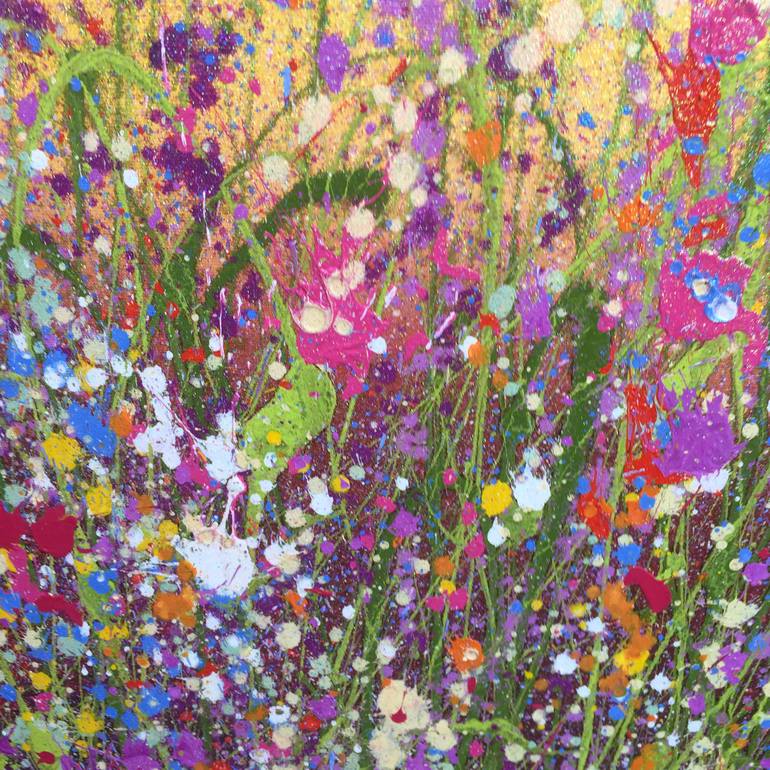 Original Impressionism Floral Painting by Yvonne Coomber