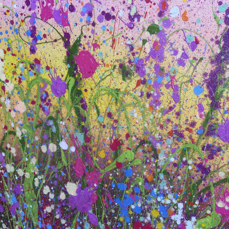 Original Impressionism Floral Painting by Yvonne Coomber