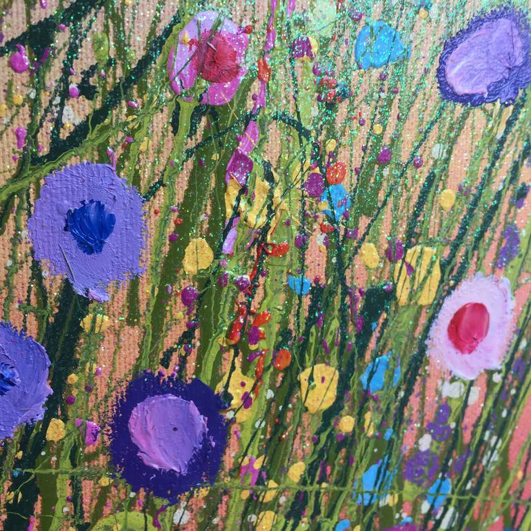 Original Impressionism Floral Painting by Yvonne Coomber