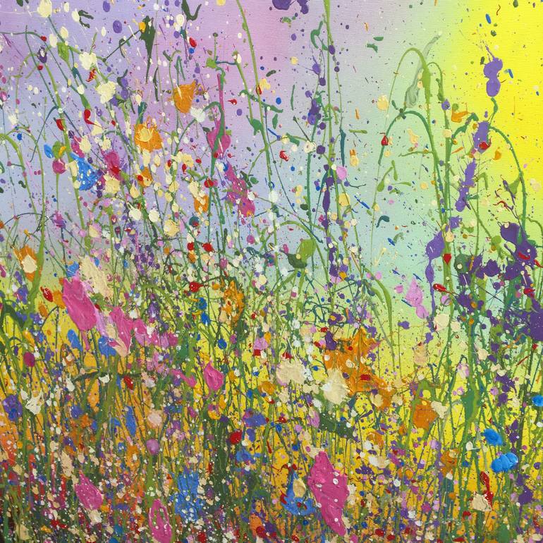 Original Impressionism Floral Painting by Yvonne Coomber