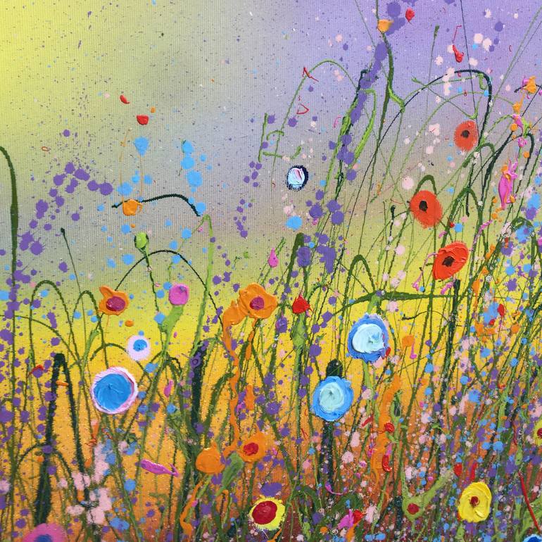 Original Impressionism Floral Painting by Yvonne Coomber