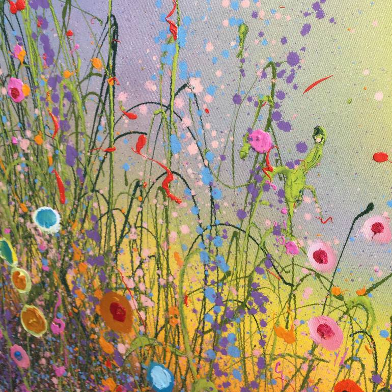 Original Floral Painting by Yvonne Coomber