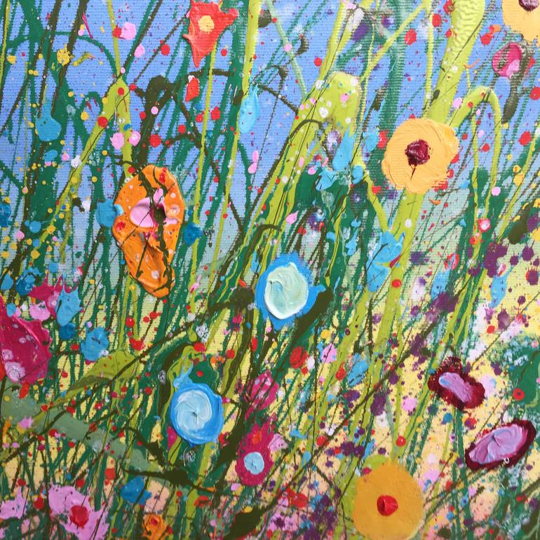Original Floral Painting by Yvonne Coomber