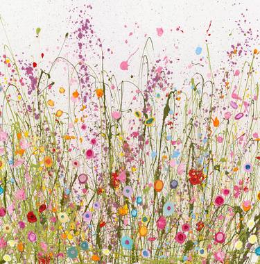 Original Abstract Expressionism Landscape Printmaking by Yvonne Coomber