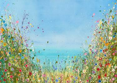 Original Abstract Landscape Printmaking by Yvonne Coomber