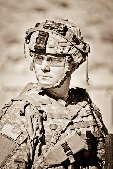 US Army Soldier in Sepia thumb