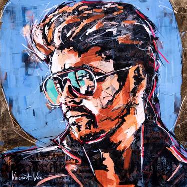 Original Abstract Pop Culture/Celebrity Paintings by Vincent Vee
