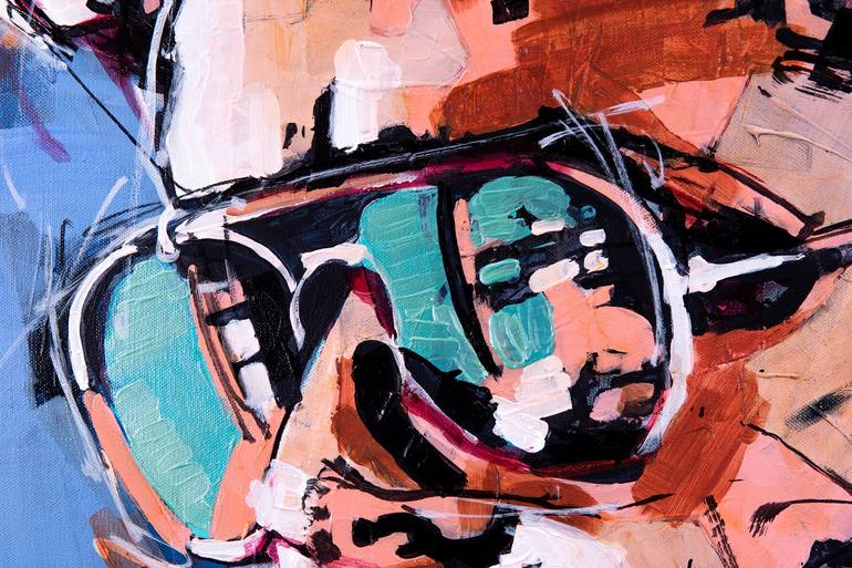 Original Abstract Pop Culture/Celebrity Painting by Vincent Vee
