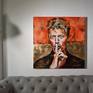 Like most of us I am a music lover. The music is part of life.
This painting is a part of my 'POP ICONIC' series in which I present profiles of famous pop music or rock singers.
This is a great picture for fans of David Bowie inspired by one of the famous pose and picture of him.