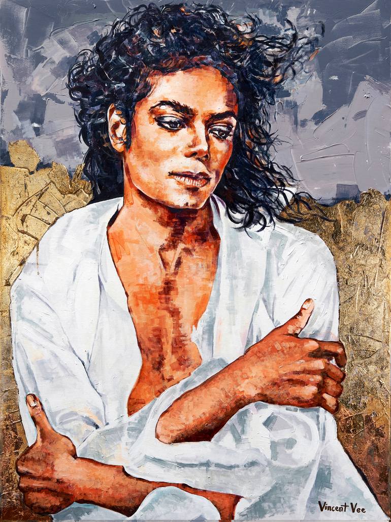 Michael Jackson Painting by Vincent Vee | Saatchi Art